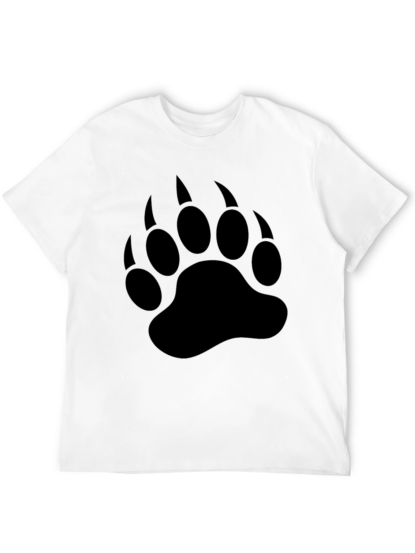 Black Bear Claw Print T-Shirt