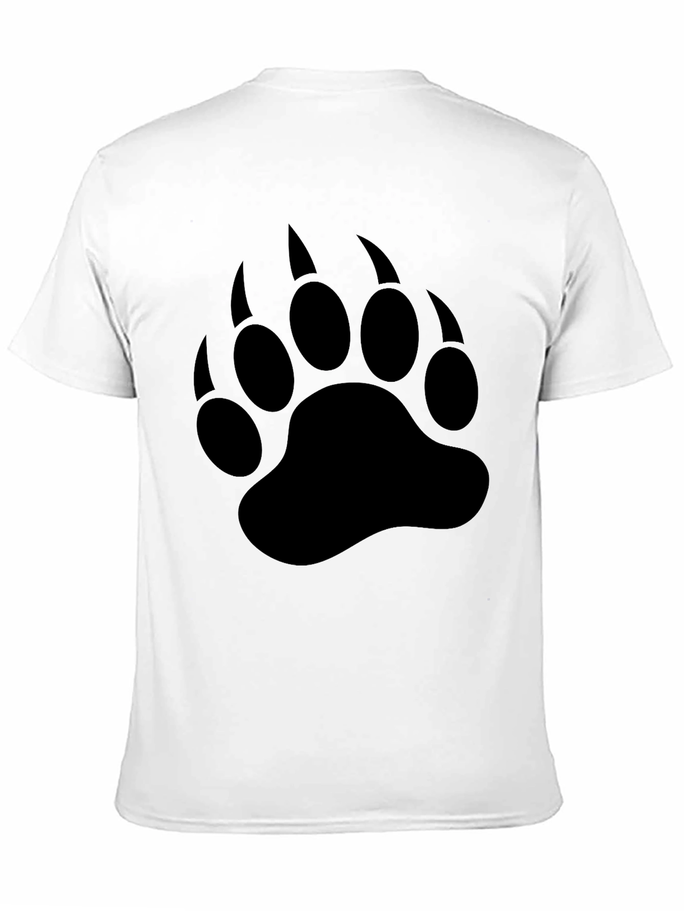 Black Bear Claw Print T-Shirt