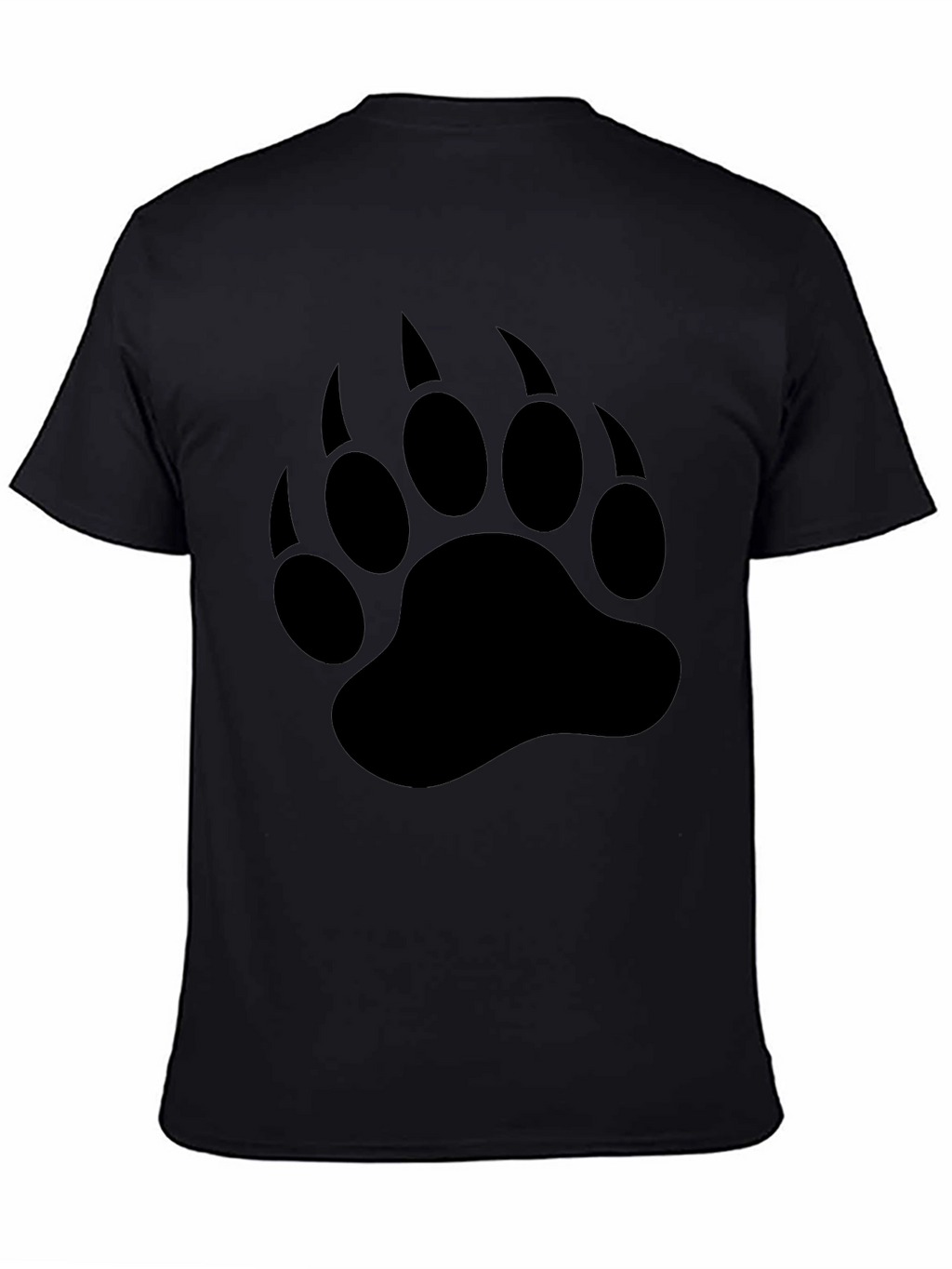 Black Bear Claw Print T-Shirt