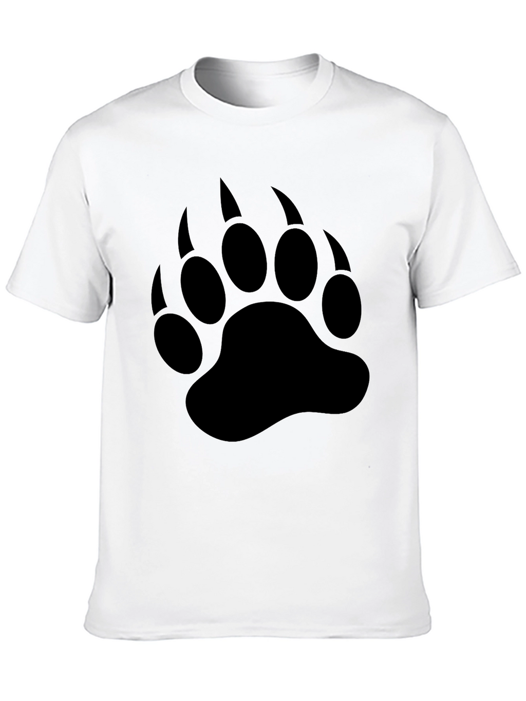 Black Bear Claw Print T-Shirt