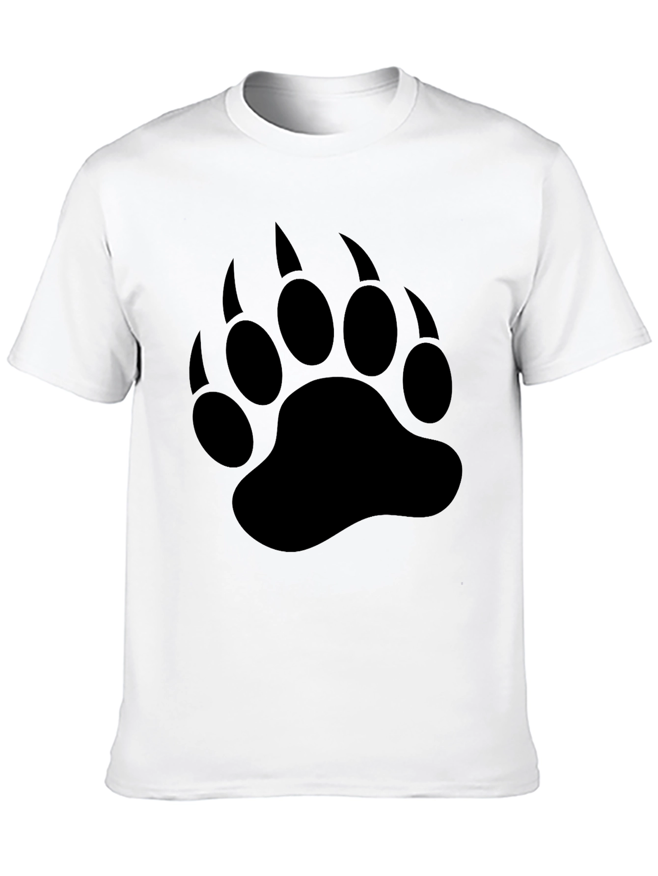 Black Bear Claw Print T-Shirt