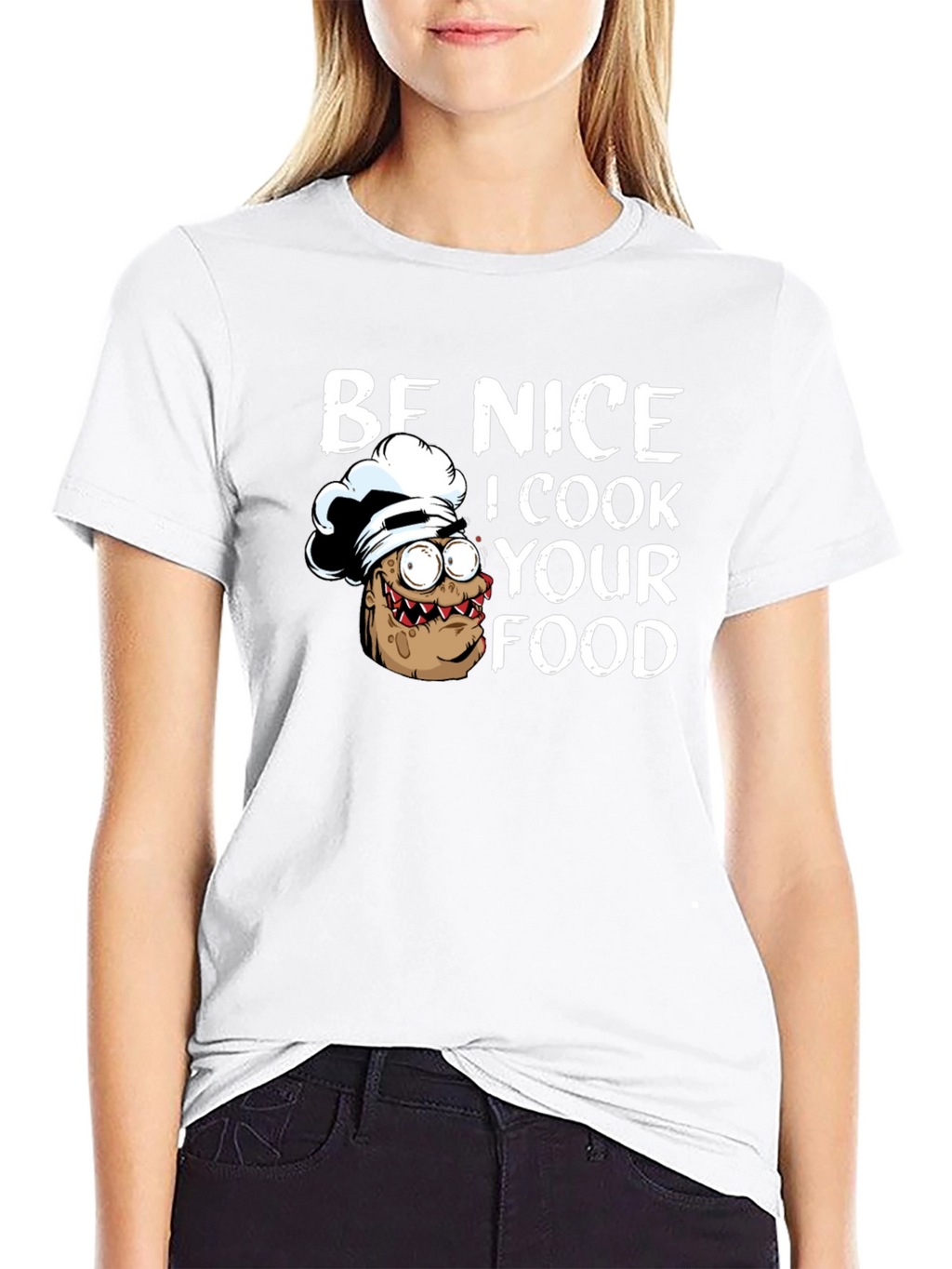 Be Nice I Cook Your Food Funny Chef T-Shirt