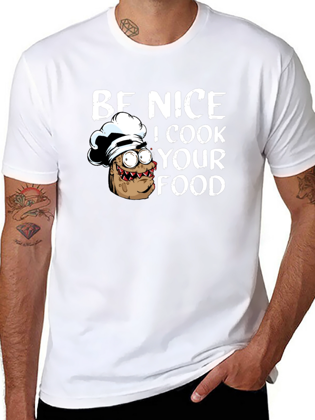Be Nice I Cook Your Food Funny Chef T-Shirt