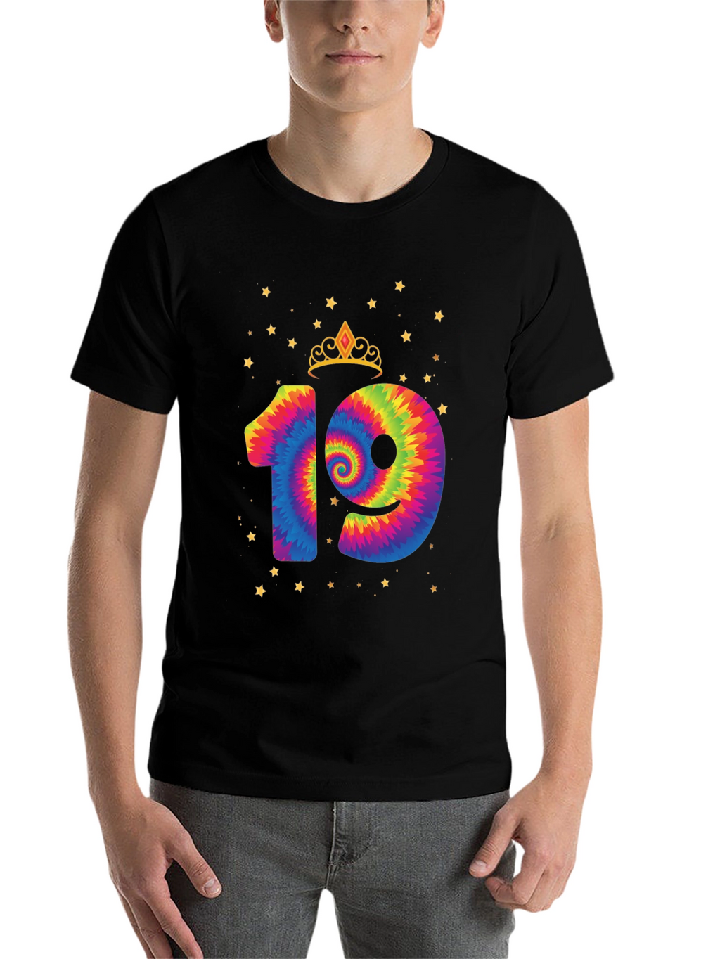 Birthday 19th Tie-Dye T-Shirt