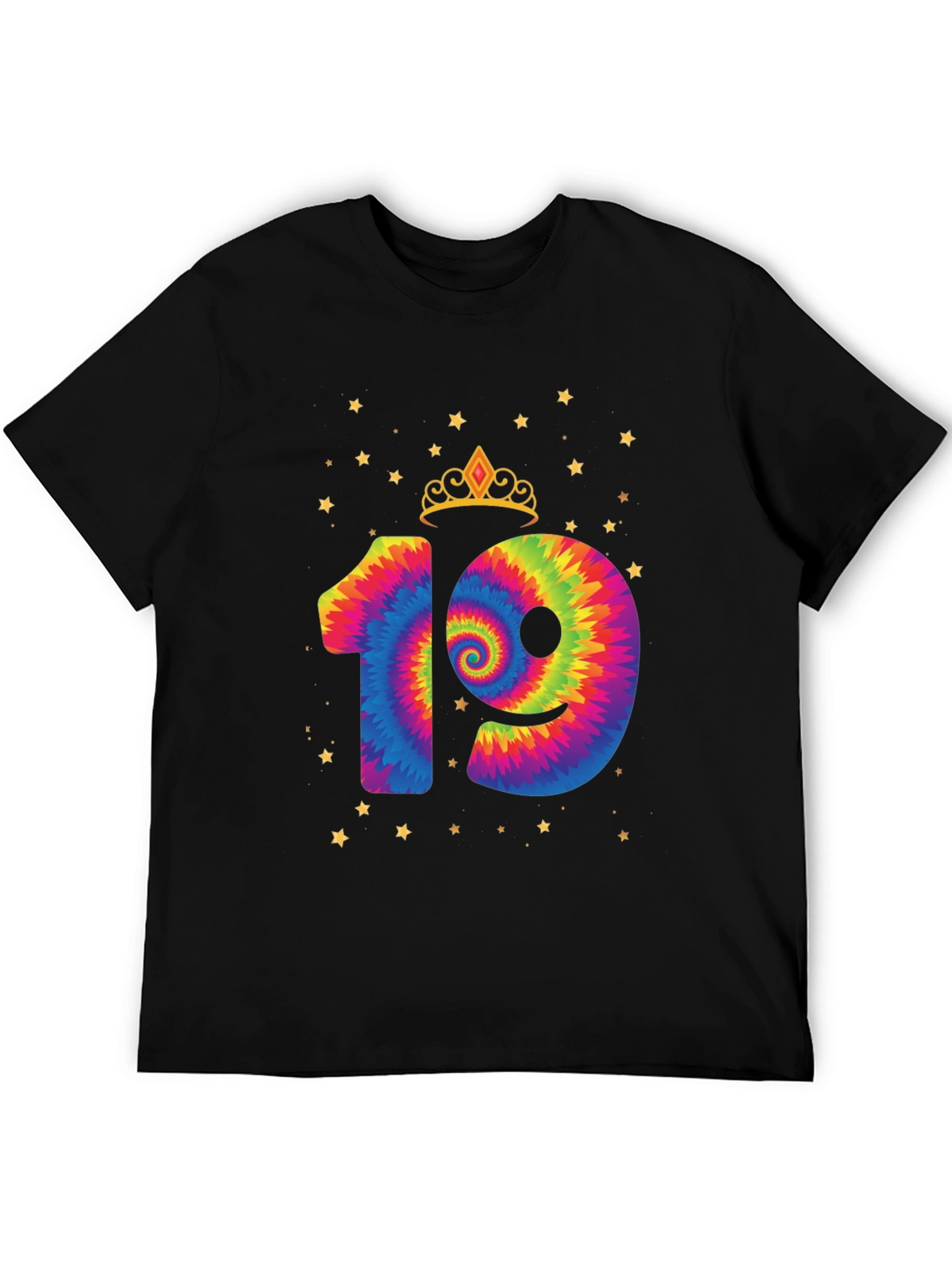 Birthday 19th Tie-Dye T-Shirt