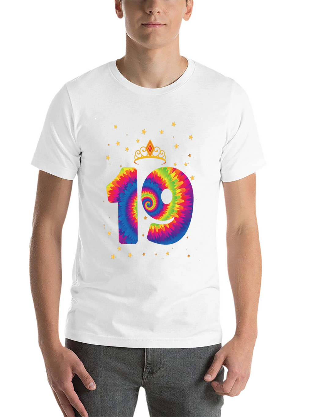 Birthday 19th Tie-Dye T-Shirt