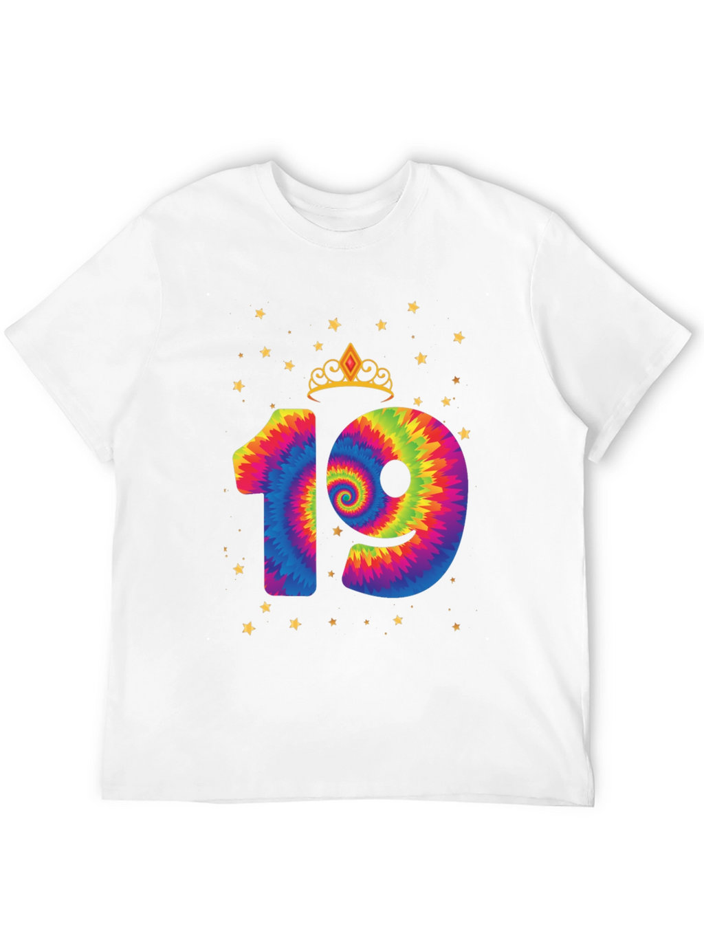 Birthday 19th Tie-Dye T-Shirt