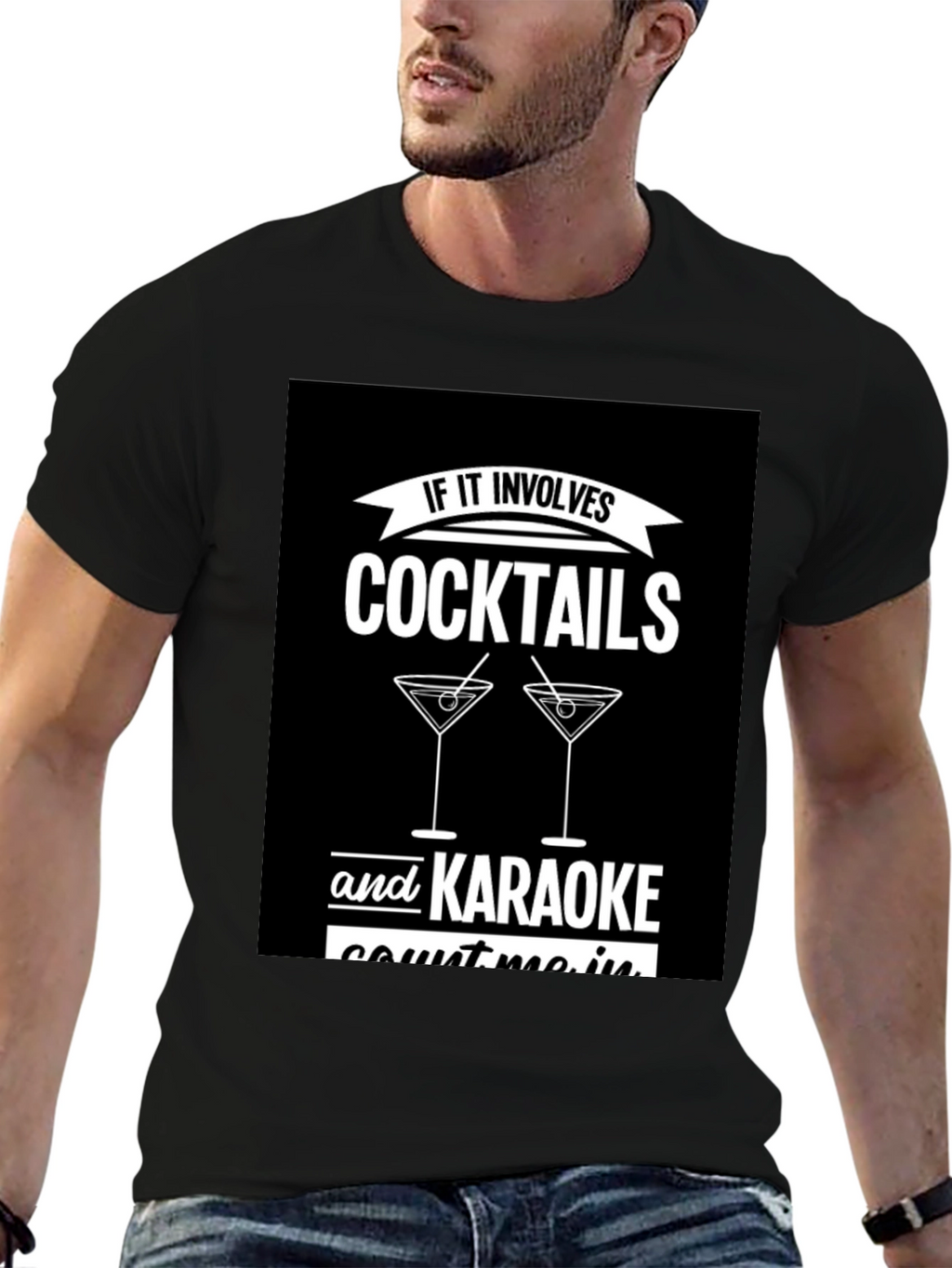 Cocktails & Karaoke T-Shirt - Count Me In!
