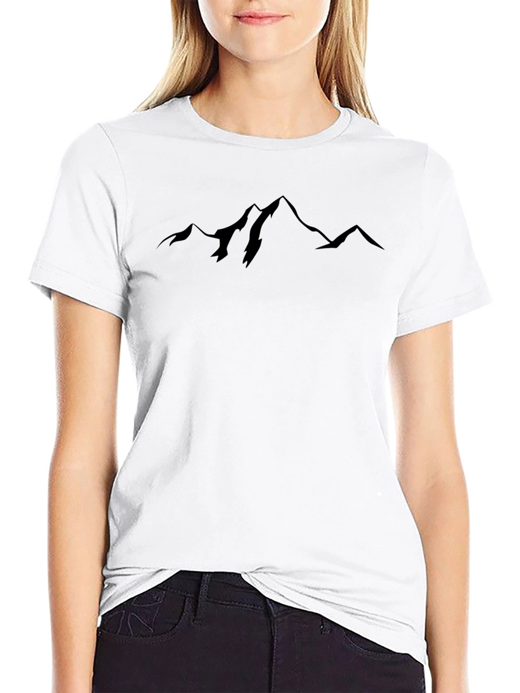 Mountain Silhouette Black T-Shirt - Adventure Ready