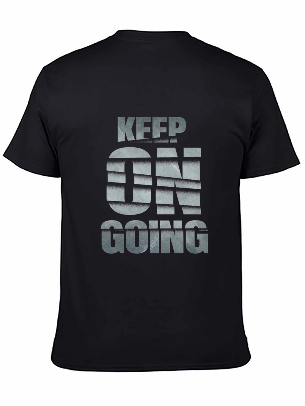 Keep On Going Black Graphic Tee