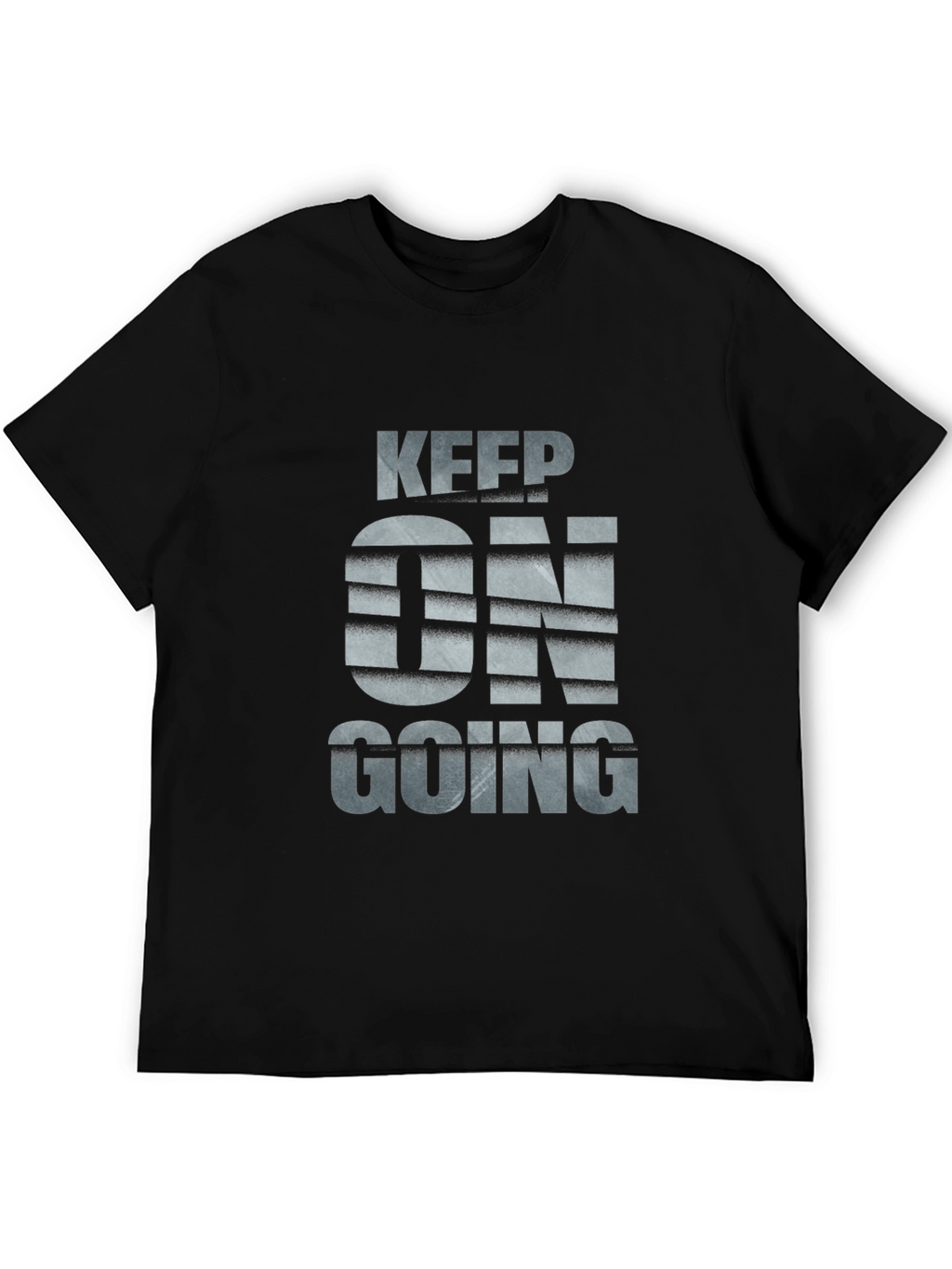 Keep On Going Black Graphic Tee