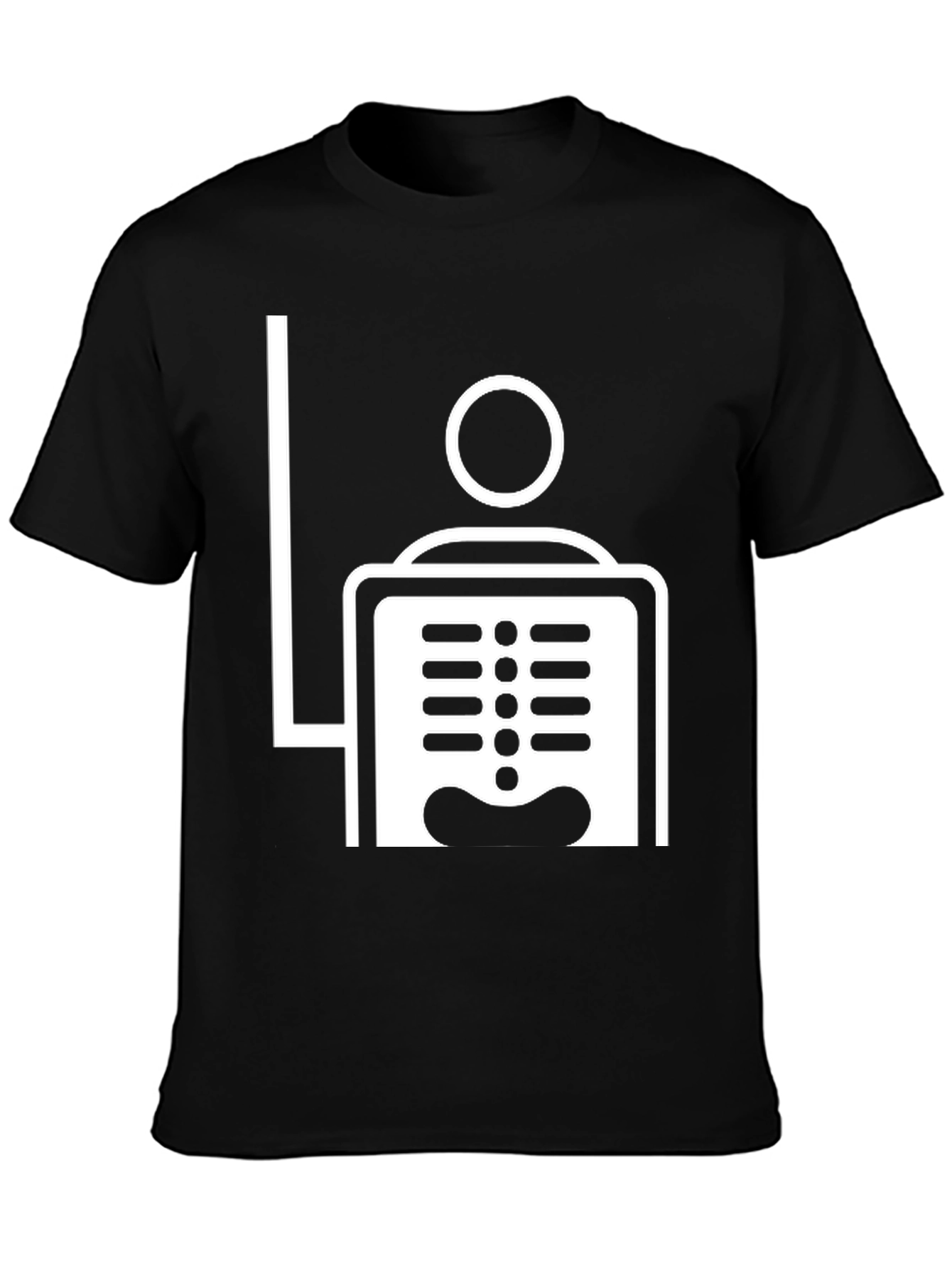 Radiology Skeleton X-Ray T-Shirt - Black Novelty Tee