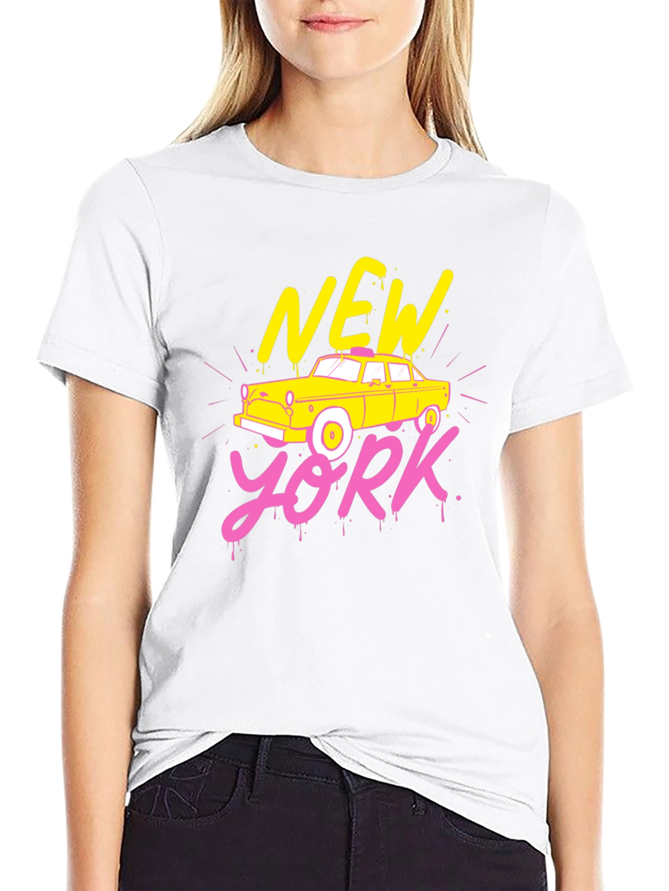 New York Taxi Graphic T-Shirt