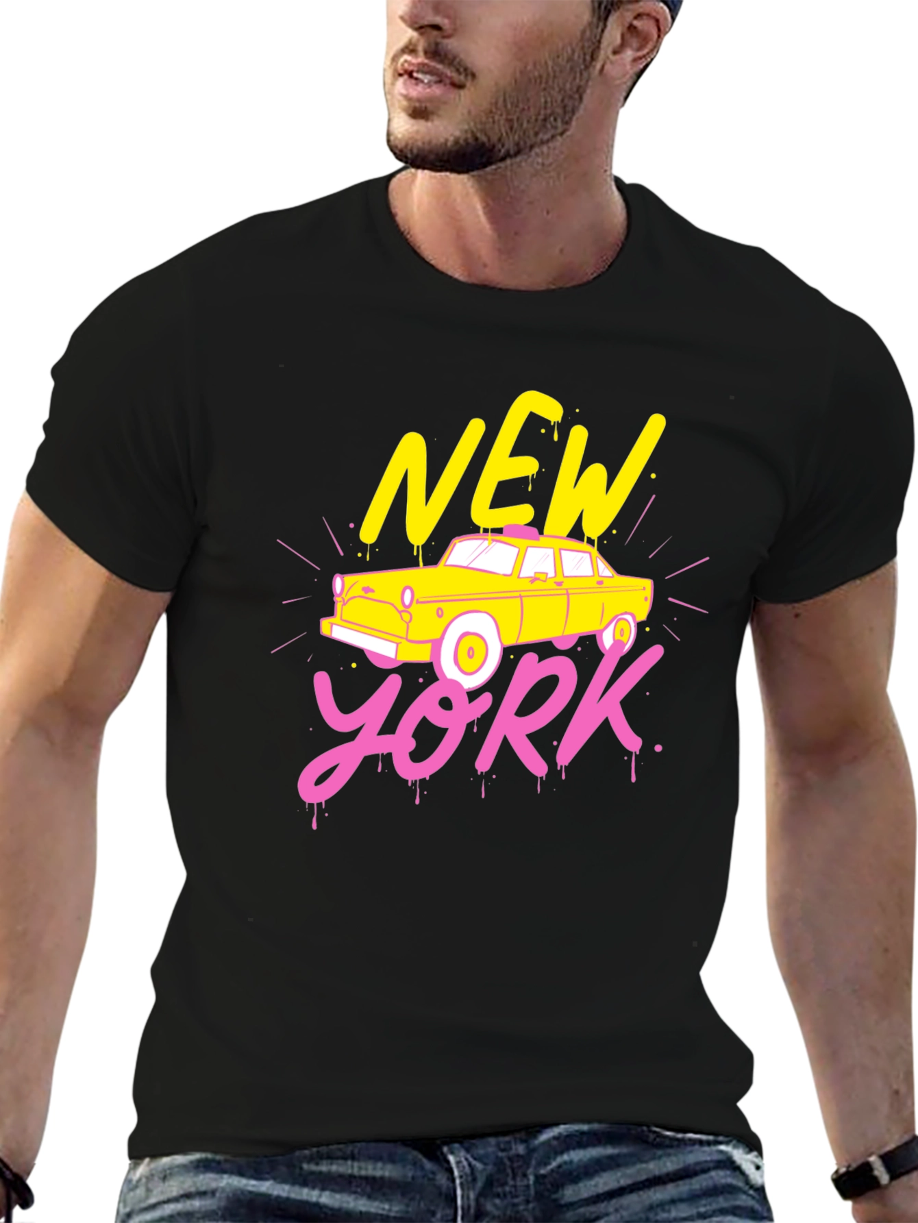 New York Taxi Graphic T-Shirt