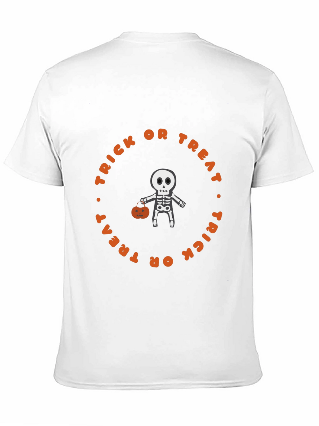 Halloween Skeleton Trick or Treat Graphic Tee