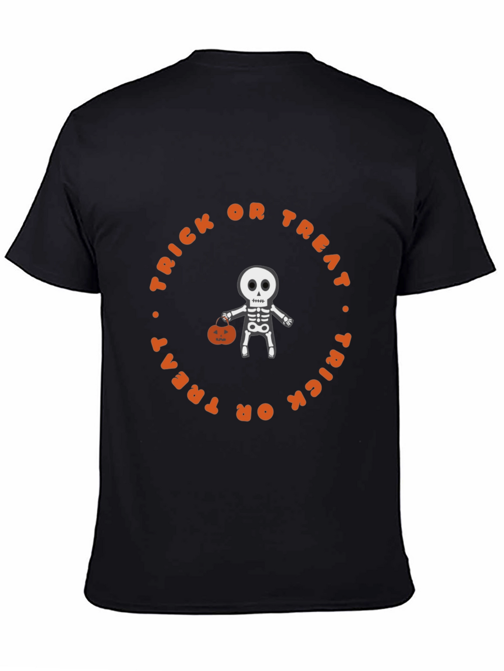 Halloween Skeleton Trick or Treat Graphic Tee