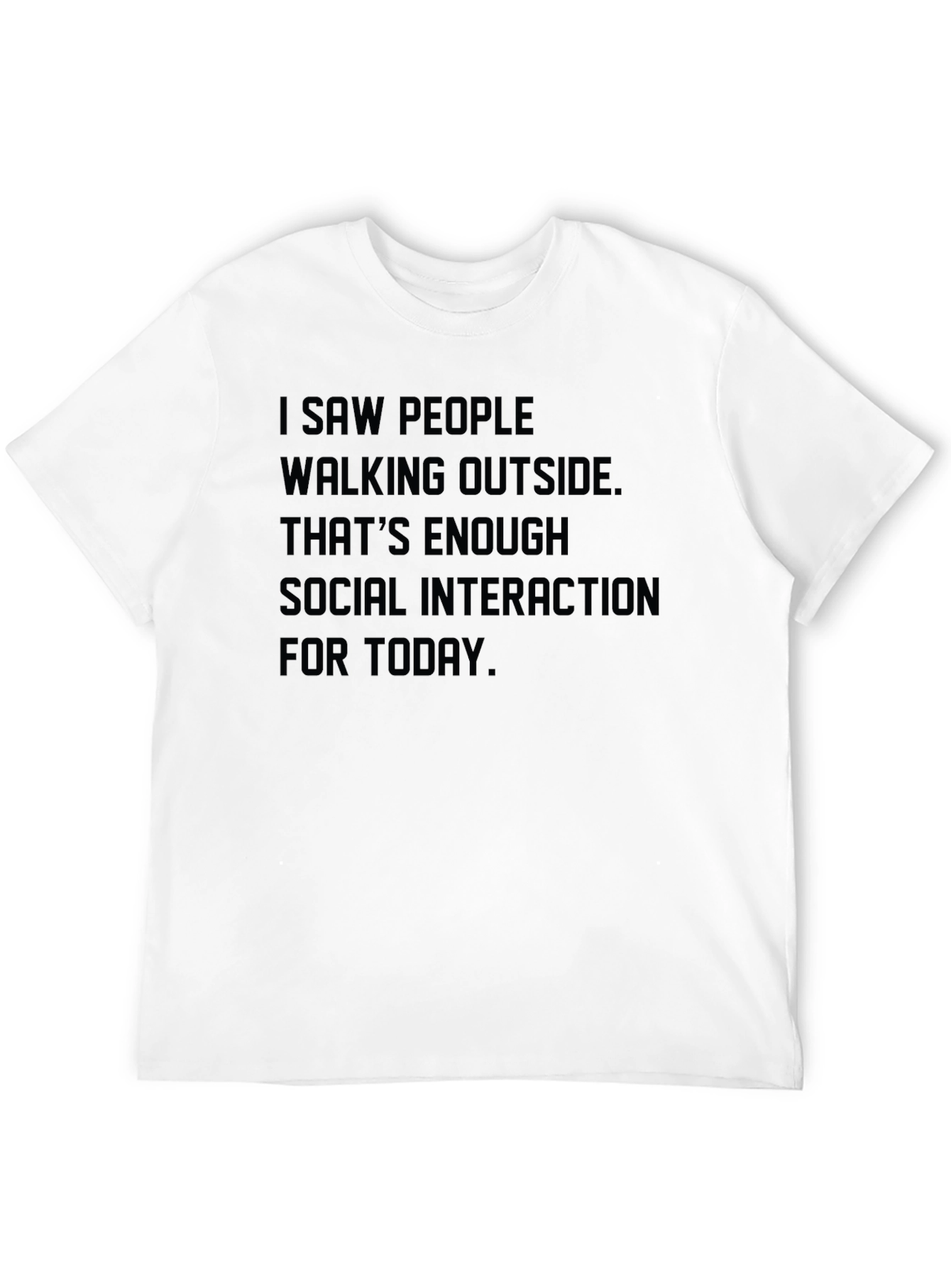 Introvert Social Distancing Slogan T-Shirt