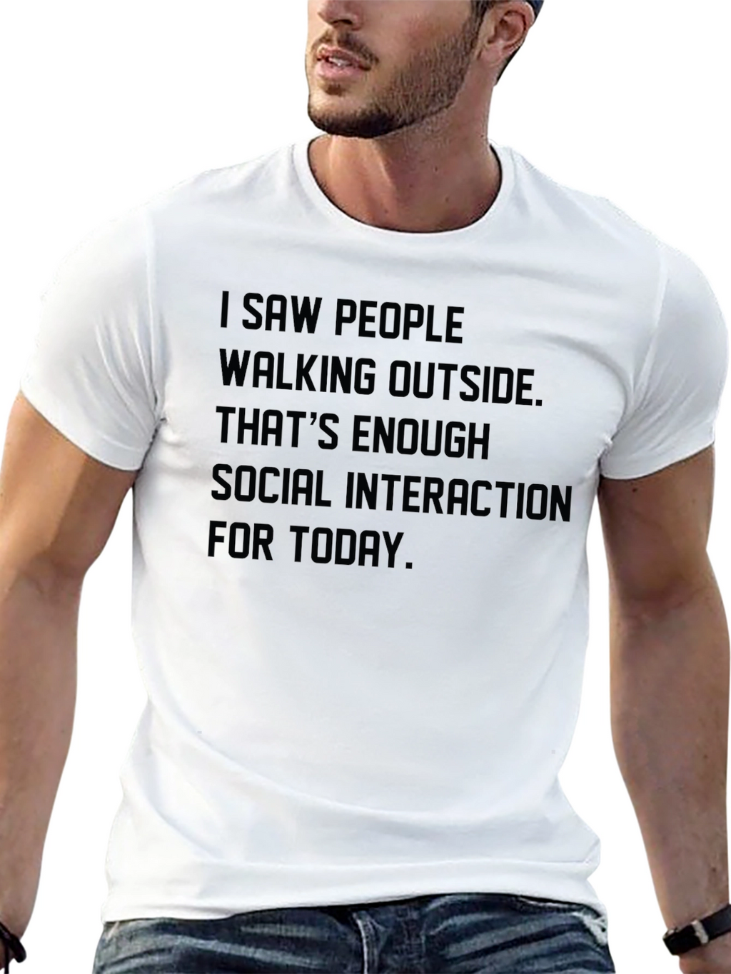 Introvert Social Distancing Slogan T-Shirt