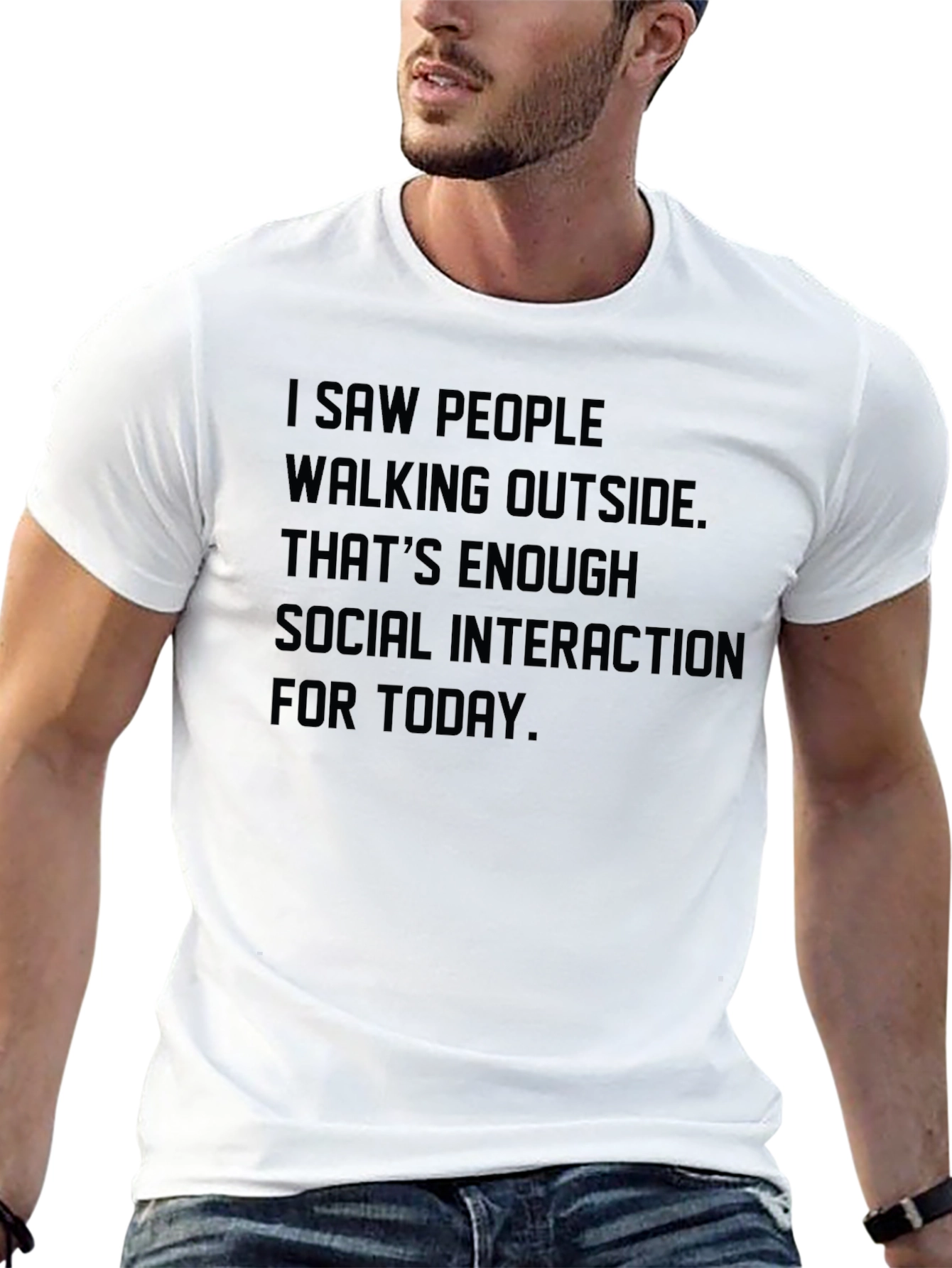 Introvert Social Distancing Slogan T-Shirt