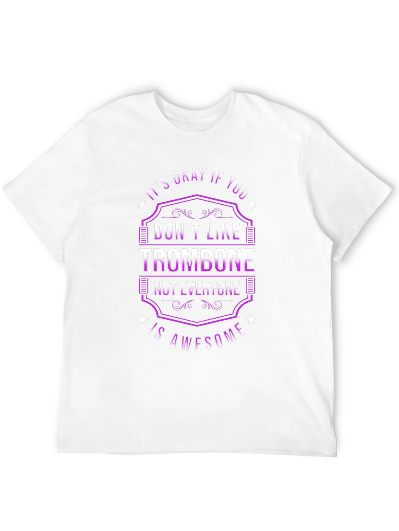 Trombone Awesome Funny Music Graphic Tee