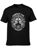 Embrace the Moment Yoga Graphic Black T-Shirt