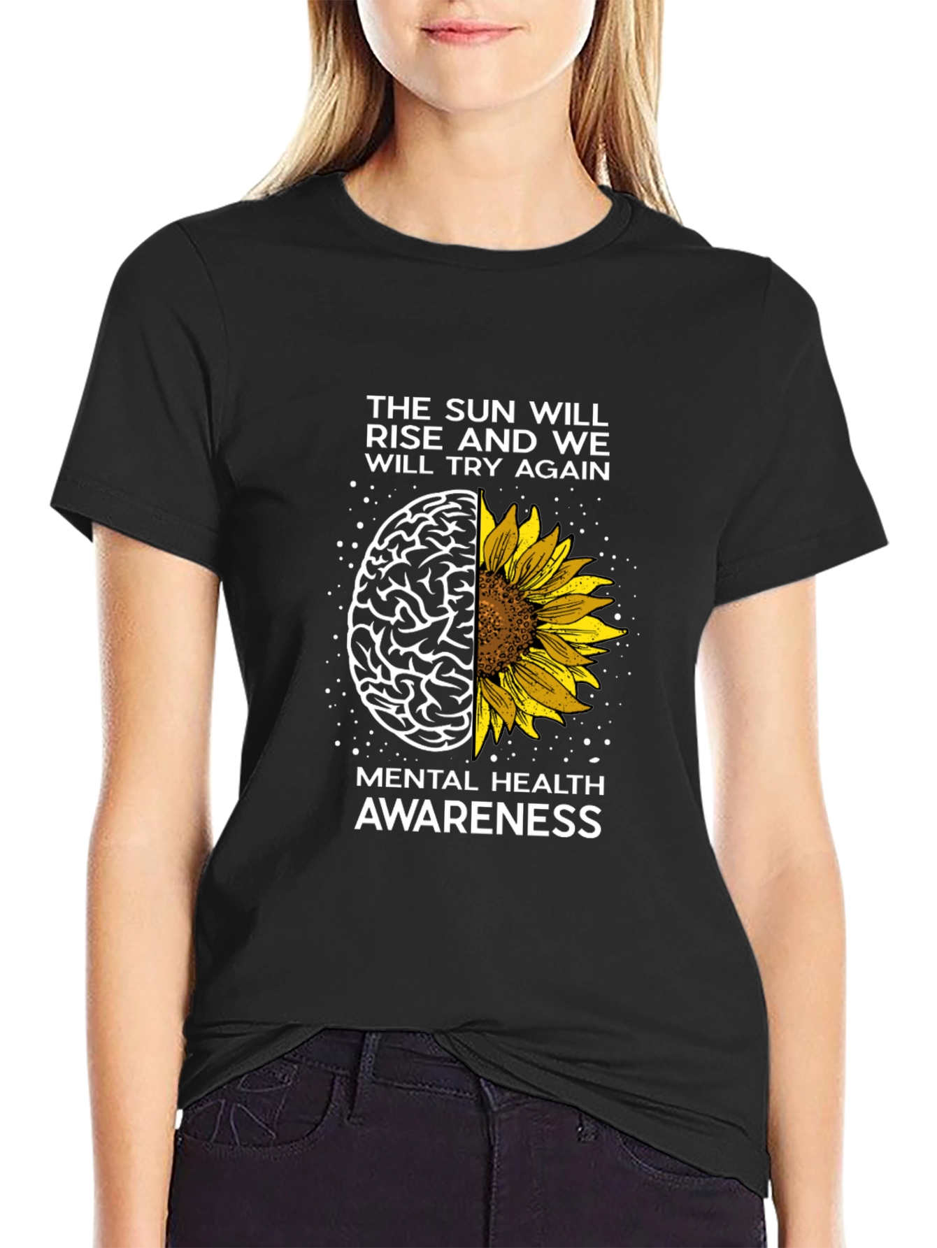 Mental Health Awareness T-Shirt - The Sun Will Rise Again