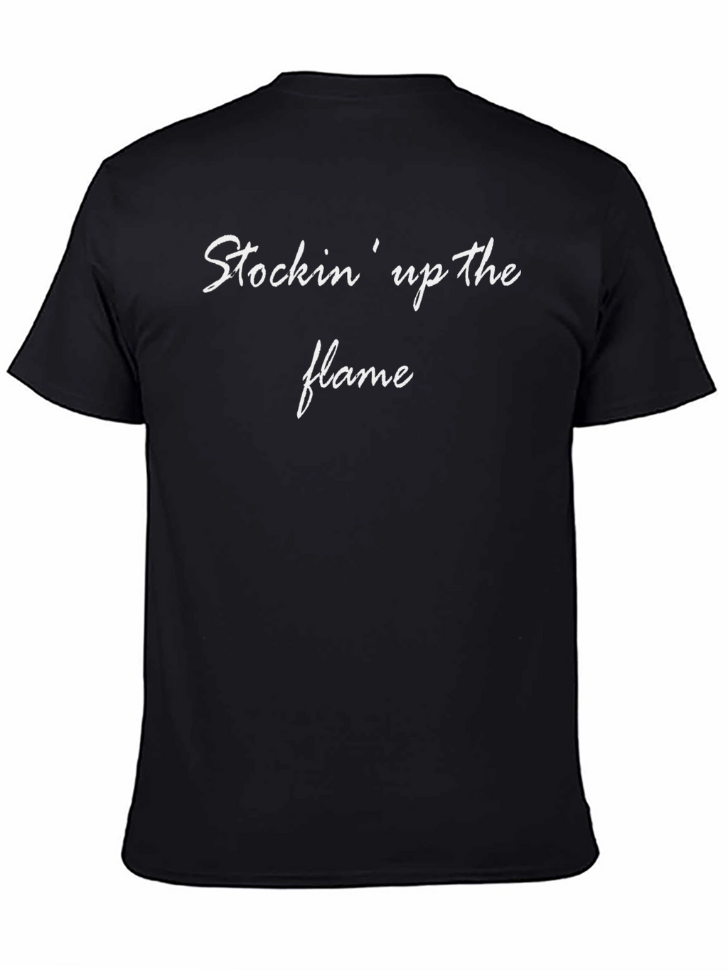 Stockin up the Flame Black Graphic Tee