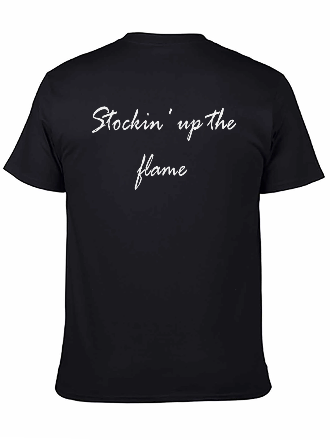 Stockin up the Flame Black Graphic Tee