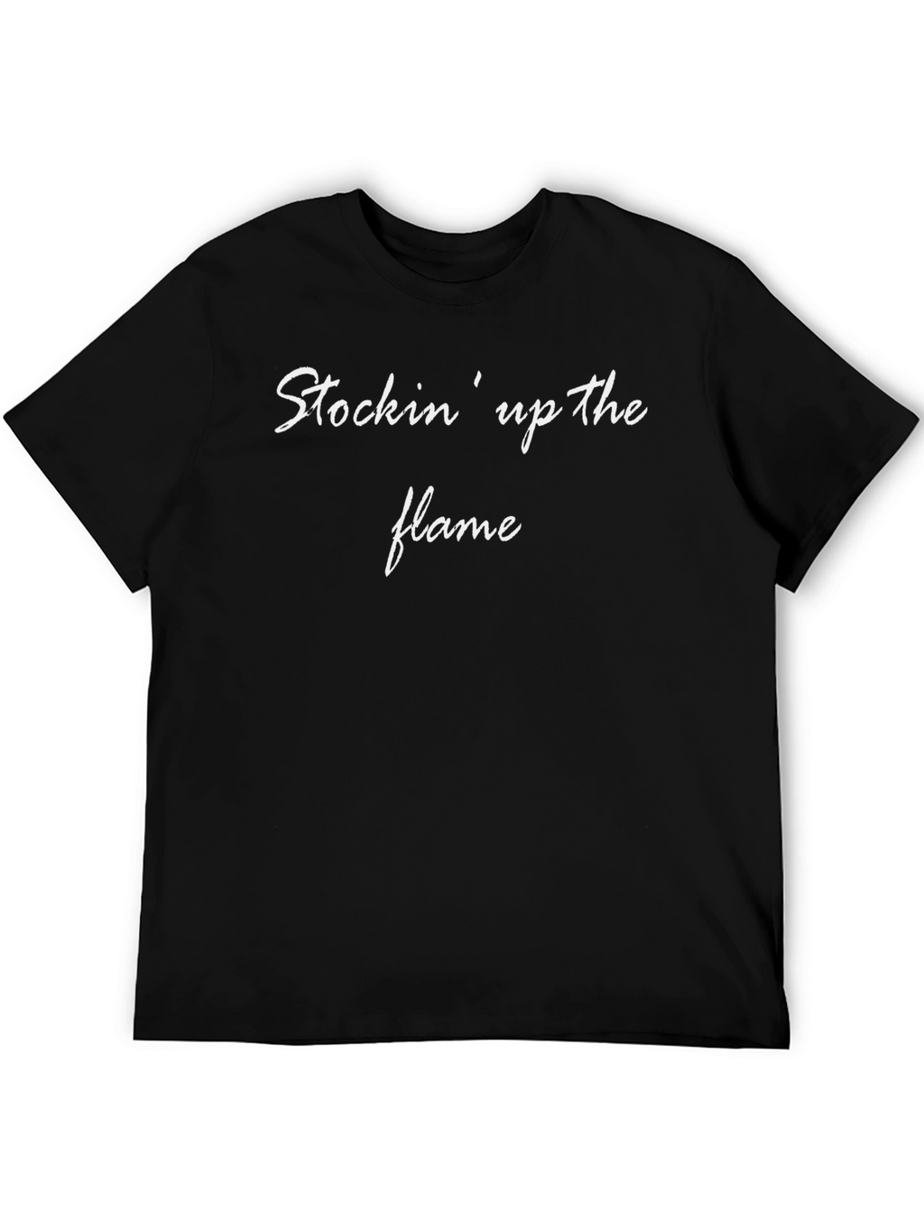 Stockin up the Flame Black Graphic Tee