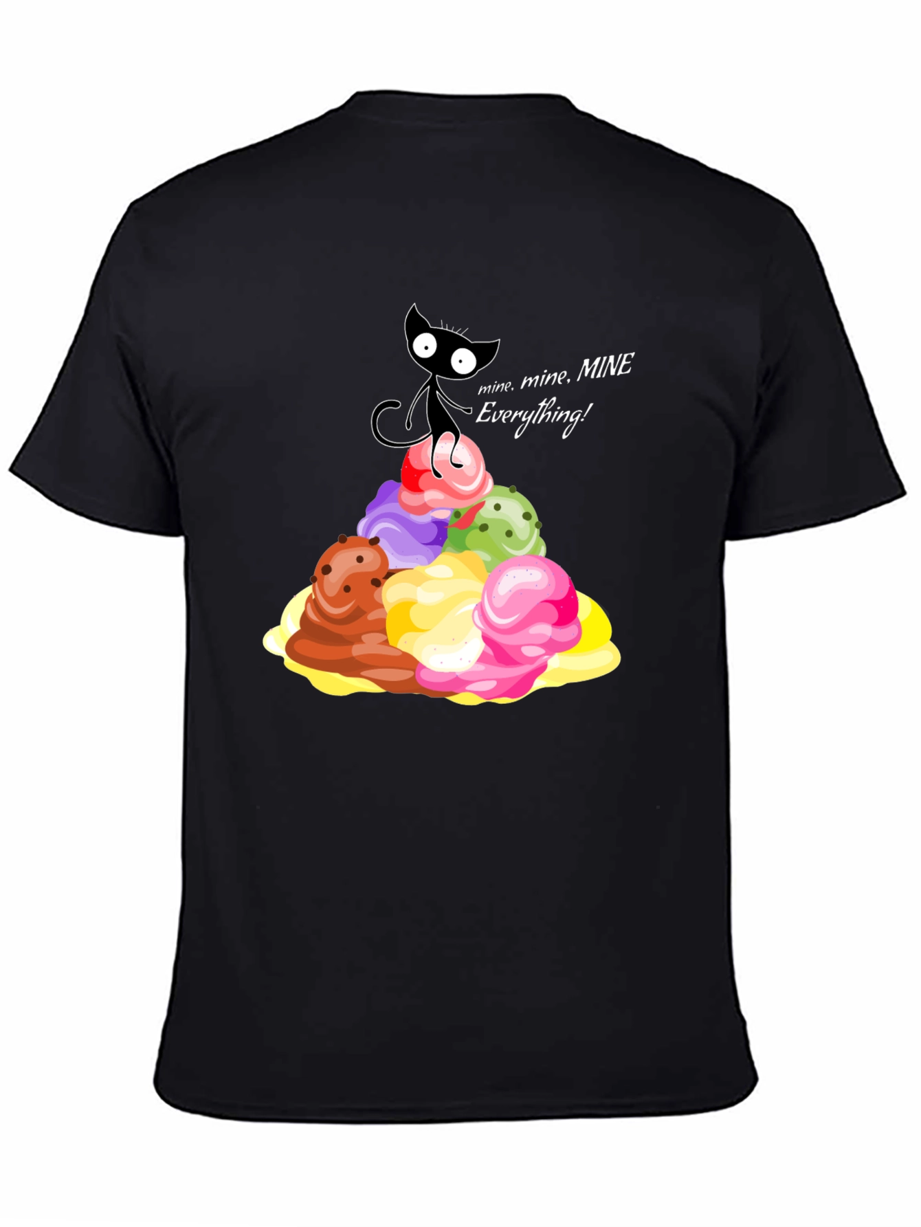 Cute Cat Ice Cream Lover T-Shirt