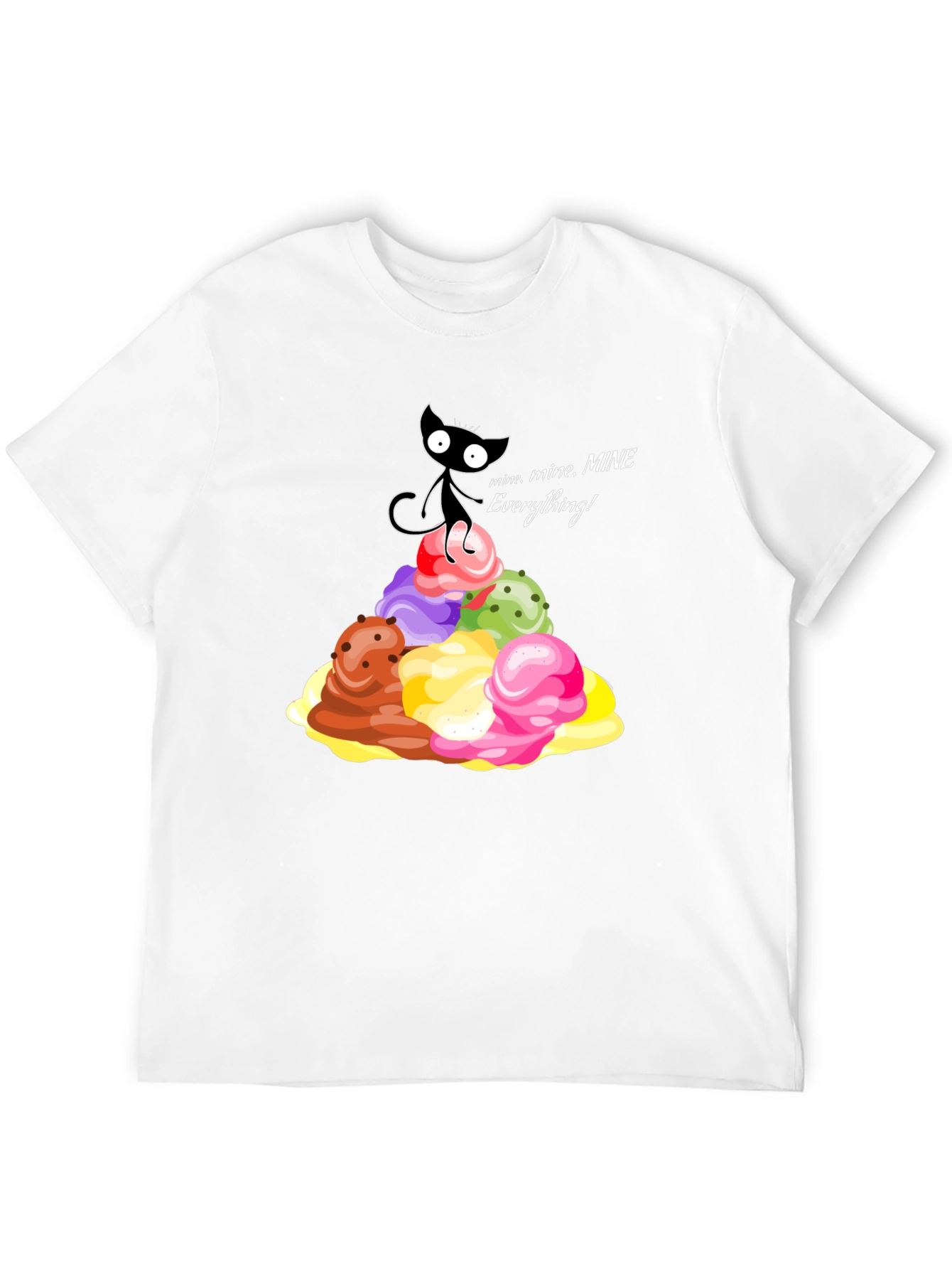 Cute Cat Ice Cream Lover T-Shirt