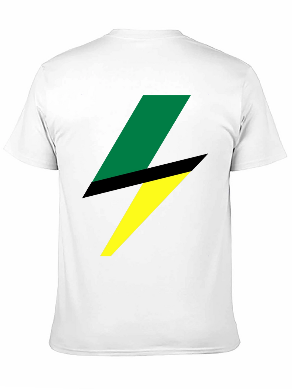 Bold Lightning Bolt Graphic Tee - Black