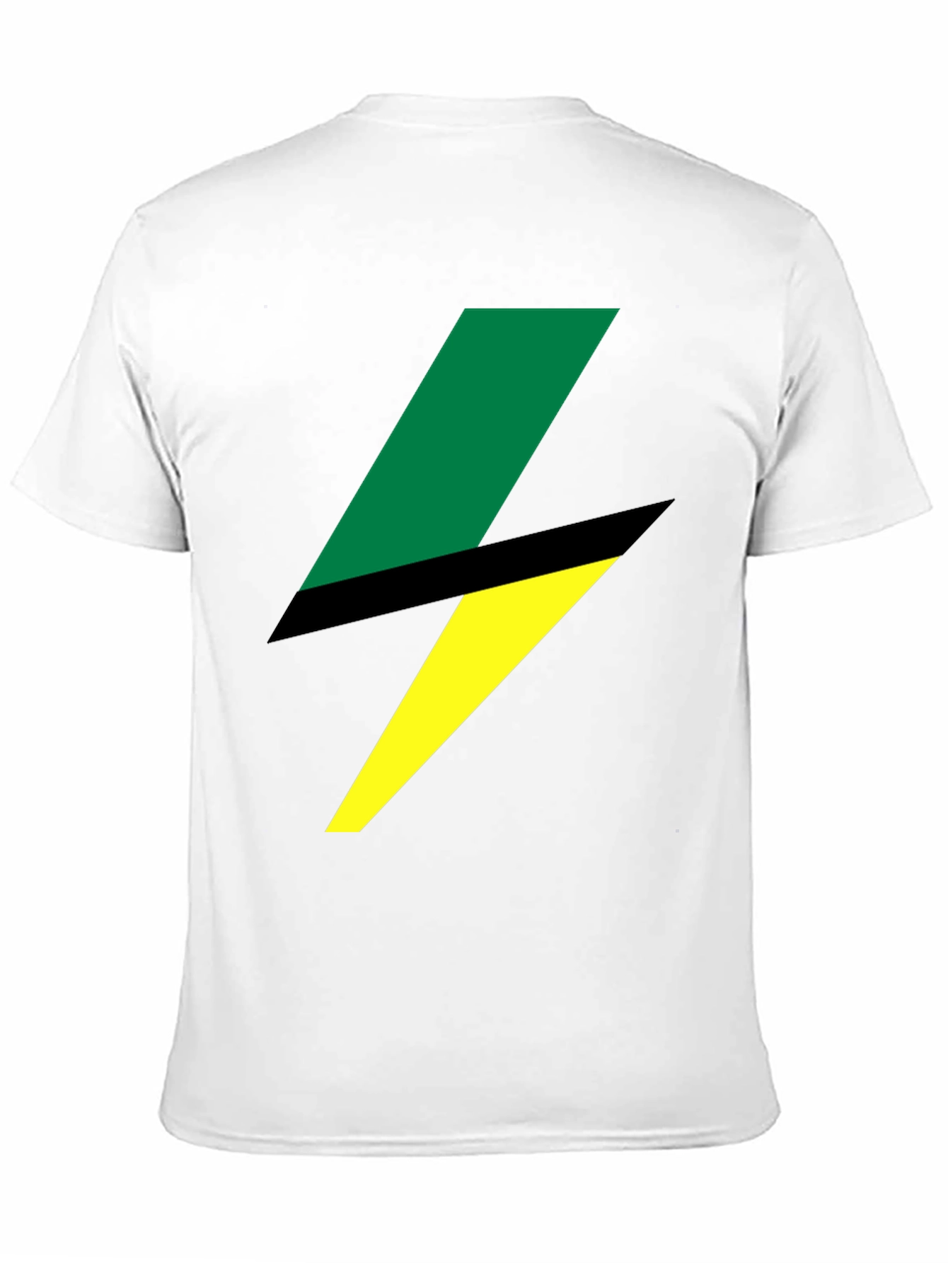 Bold Lightning Bolt Graphic Tee - Black