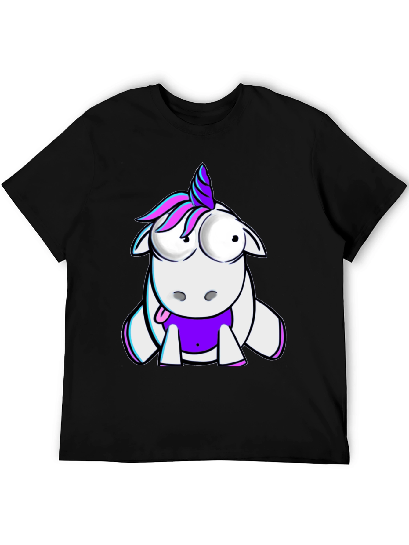 Unicorn Graphic Tee - Quirky Cartoon Design