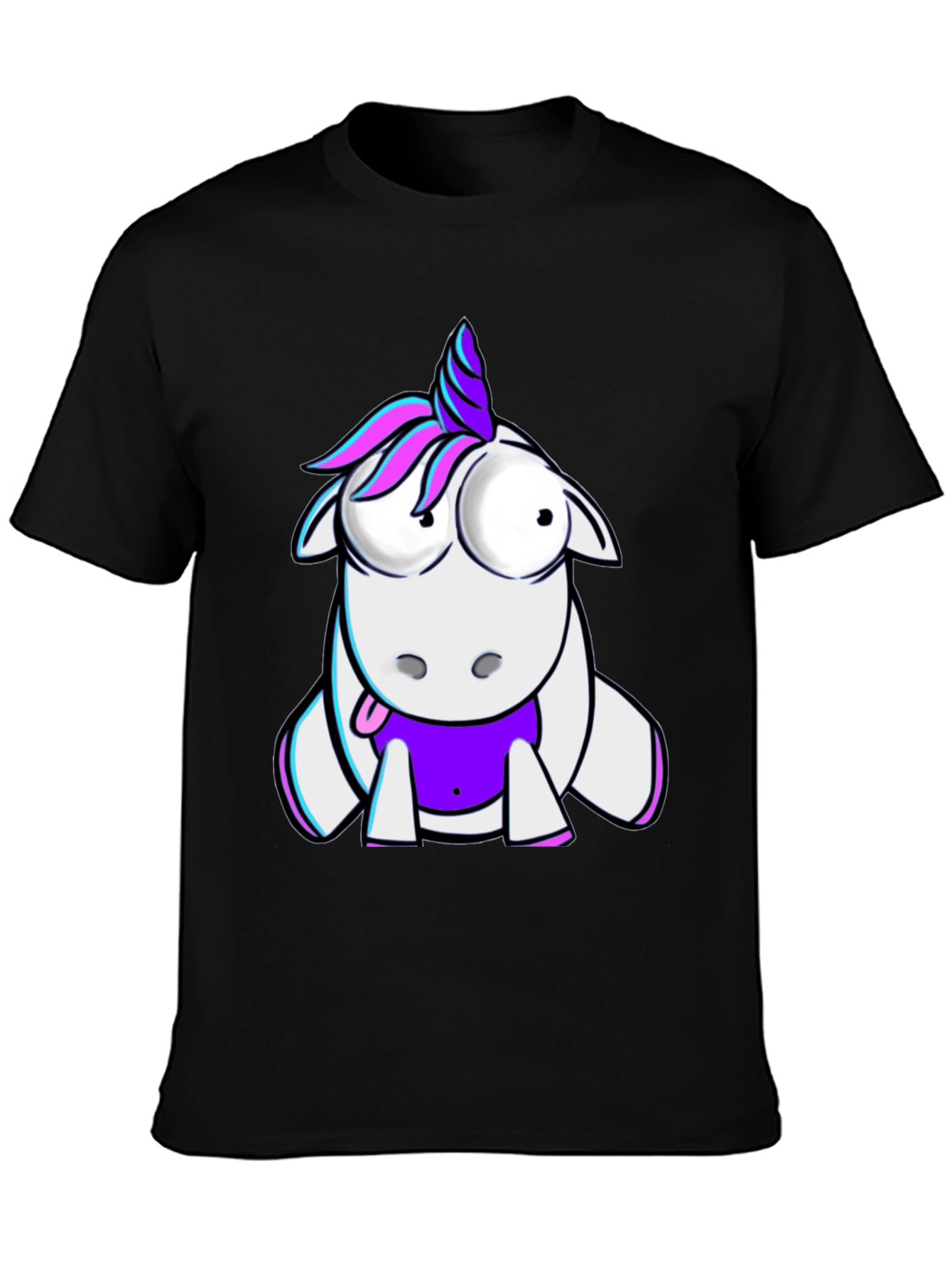 Unicorn Graphic Tee - Quirky Cartoon Design