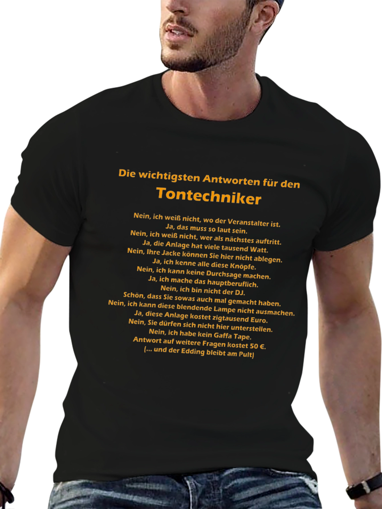 Sound Engineer T-Shirt - German Humor Tee