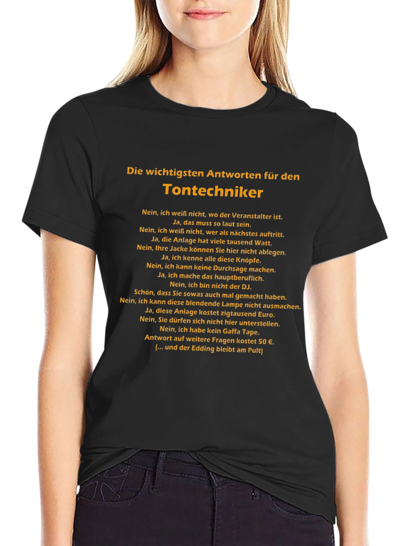 Sound Engineer T-Shirt - German Humor Tee