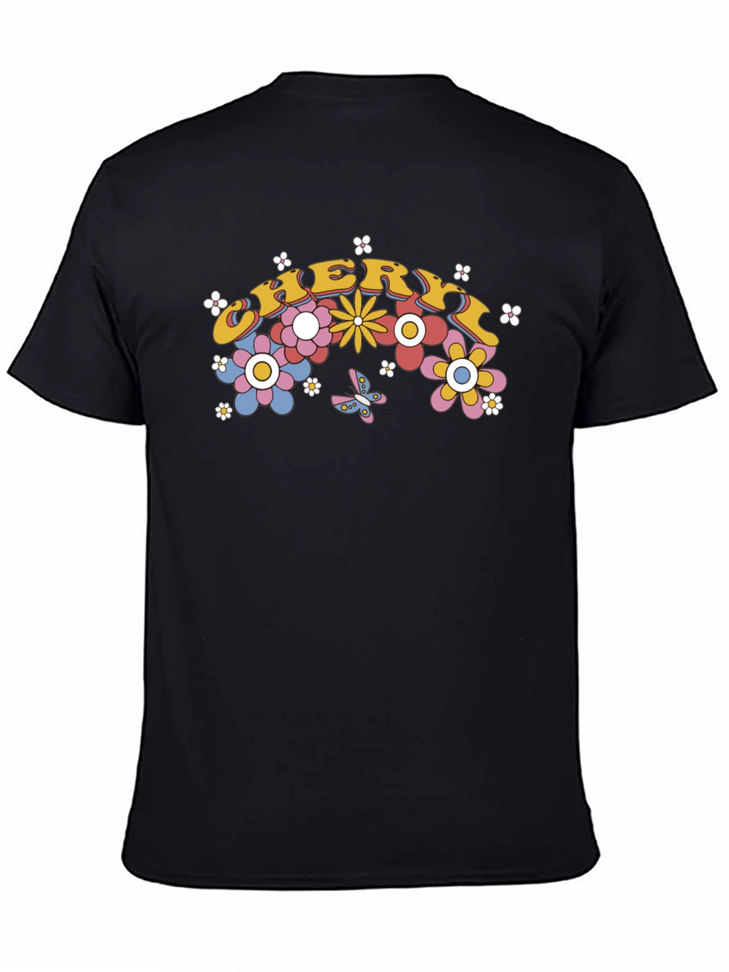 Cheryl Floral Graphic T-Shirt - Retro Style