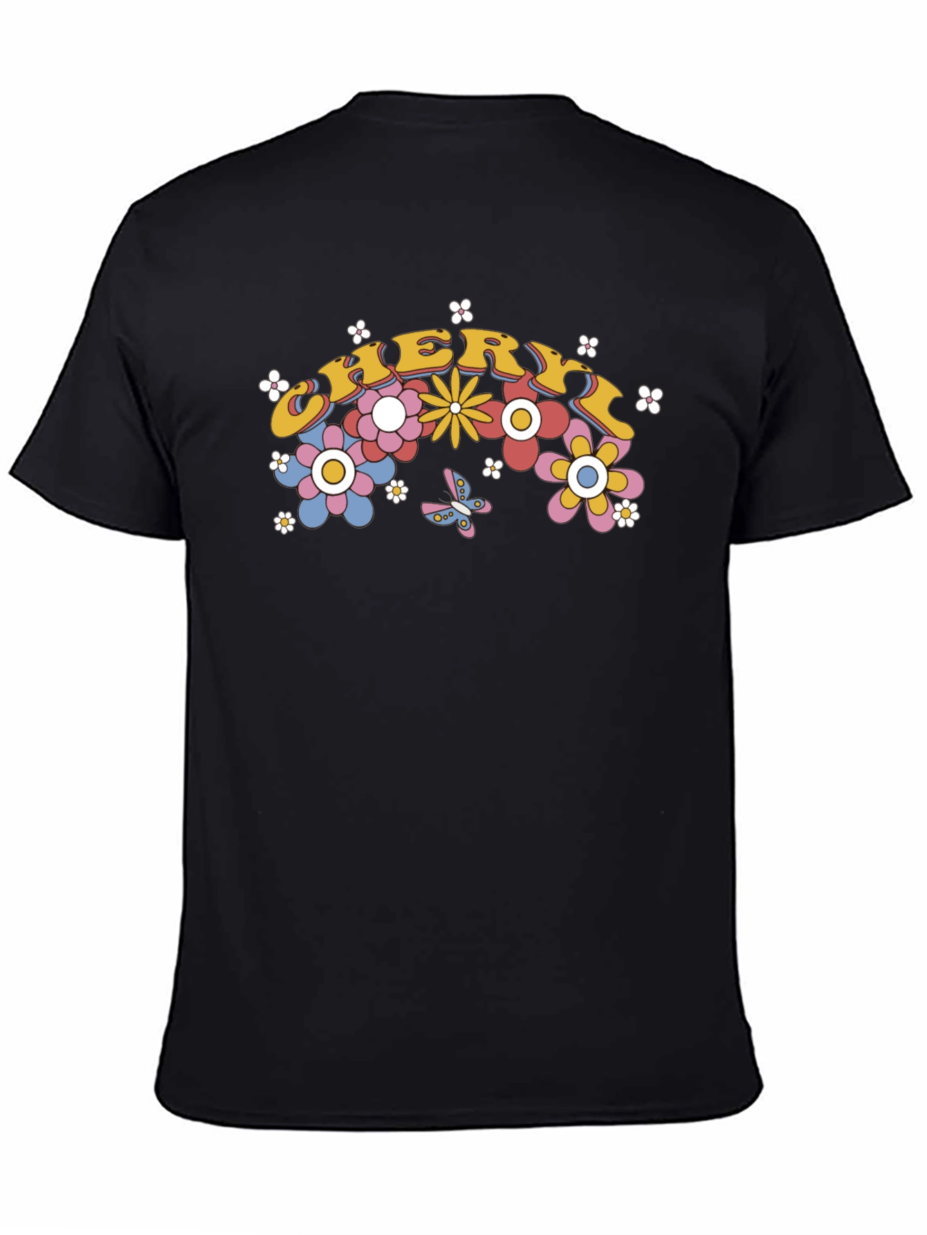 Cheryl Floral Graphic T-Shirt - Retro Style
