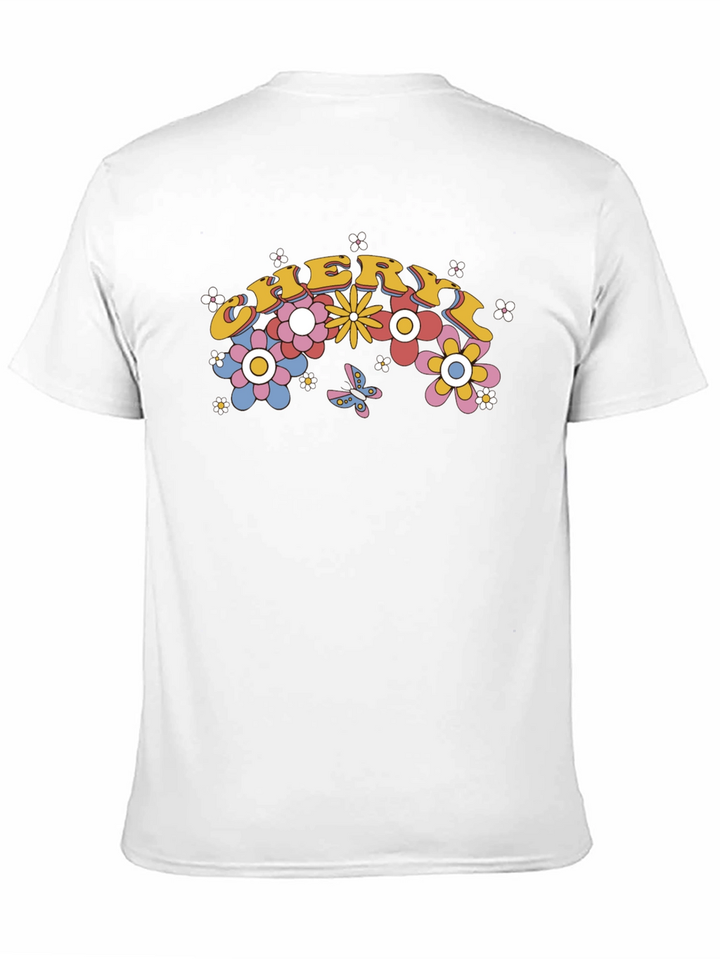 Cheryl Floral Graphic T-Shirt - Retro Style