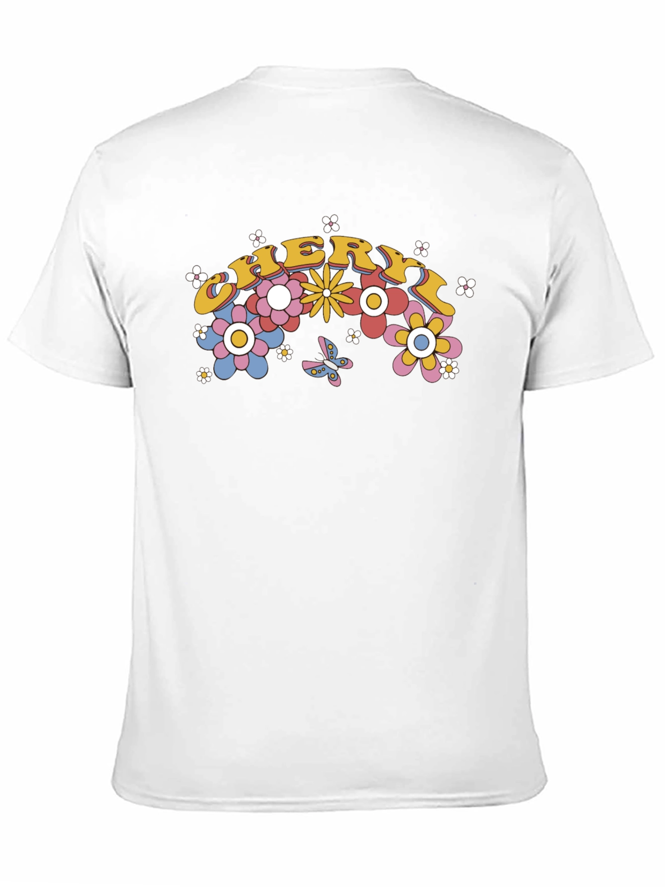 Cheryl Floral Graphic T-Shirt - Retro Style