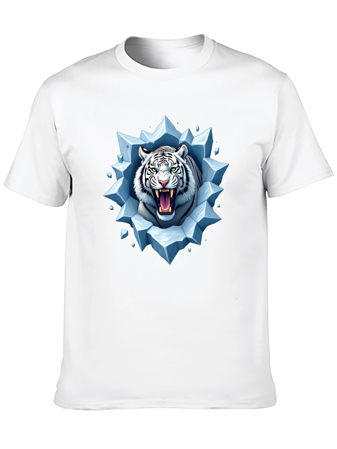 White Tiger Ice Burst Graphic Tee