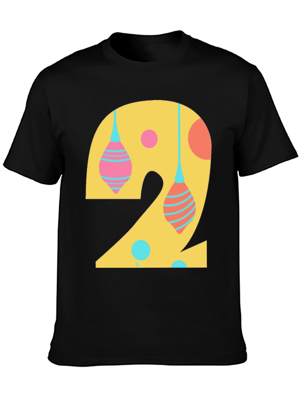 Number 2 Graphic Tee - Fun Birthday Shirt