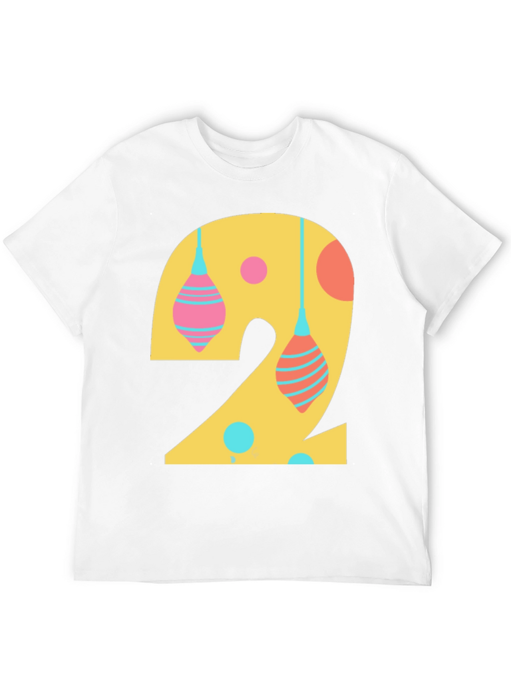 Number 2 Graphic Tee - Fun Birthday Shirt