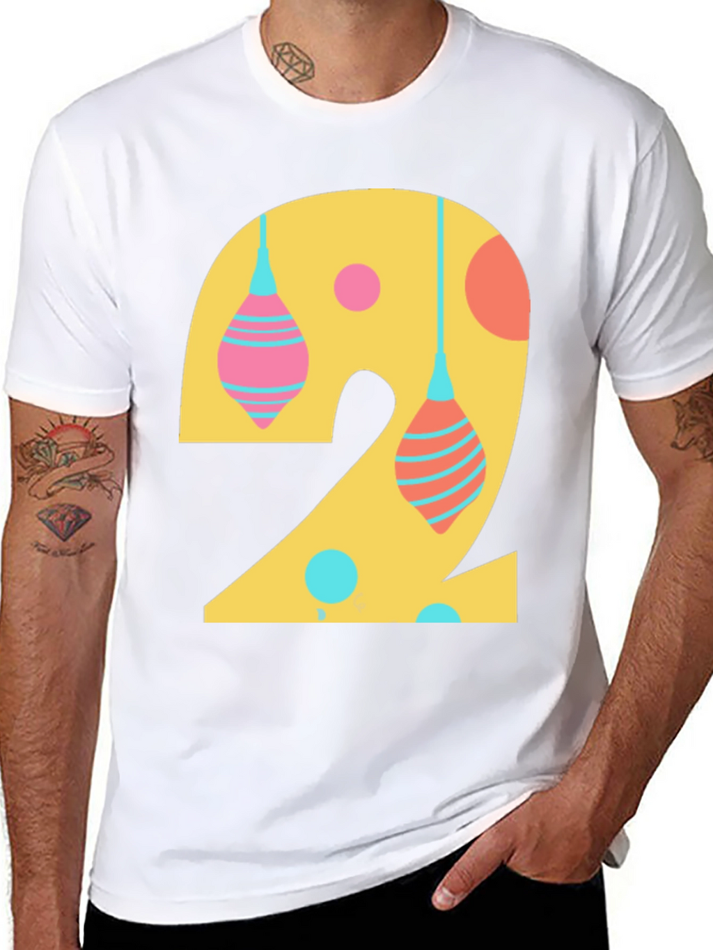 Number 2 Graphic Tee - Fun Birthday Shirt