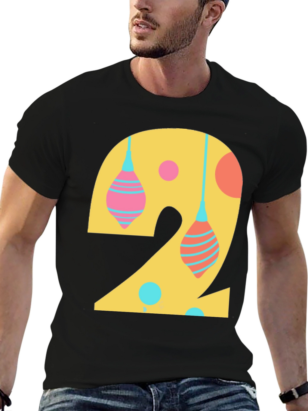 Number 2 Graphic Tee - Fun Birthday Shirt