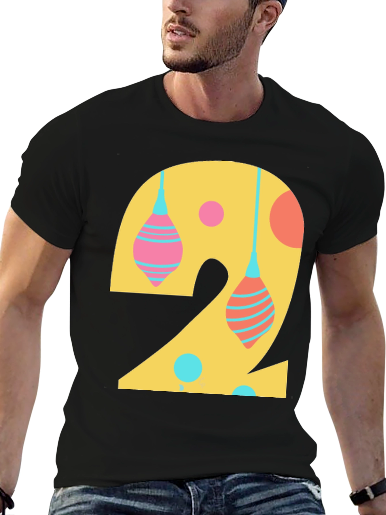 Number 2 Graphic Tee - Fun Birthday Shirt