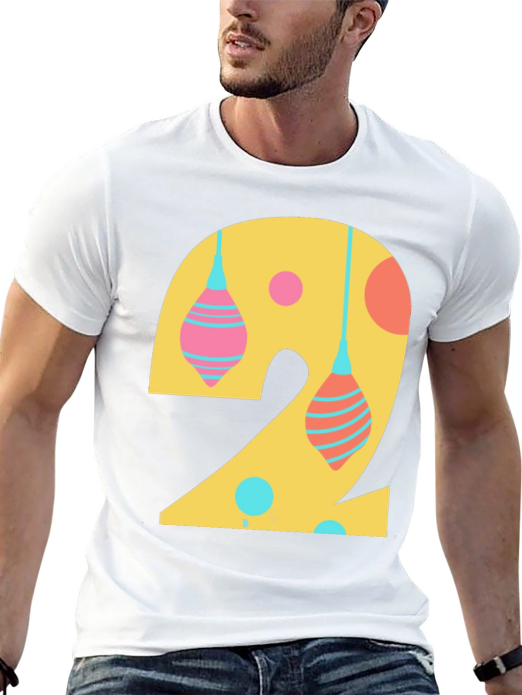 Number 2 Graphic Tee - Fun Birthday Shirt