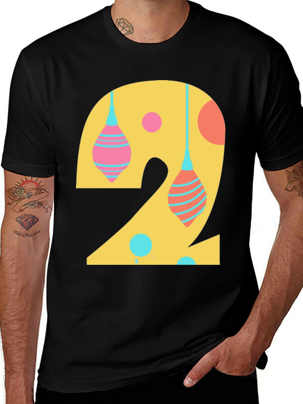Number 2 Graphic Tee - Fun Birthday Shirt