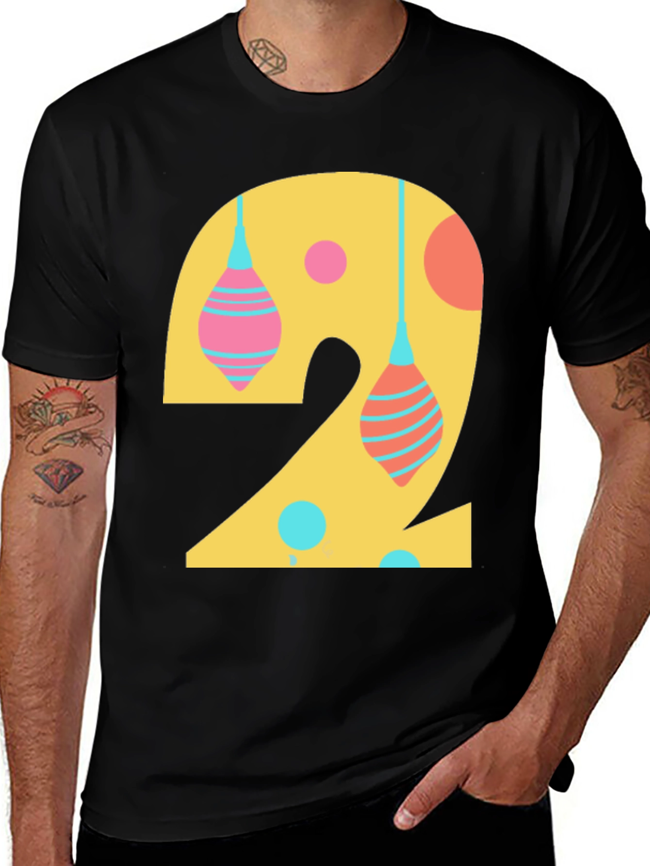 Number 2 Graphic Tee - Fun Birthday Shirt